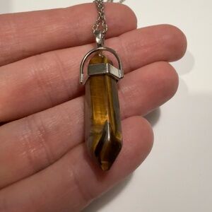 Tiger's Eye Pendant Necklace NIP